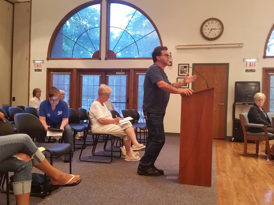 Sidewalks Group Protests at Tullytown Council Meeting