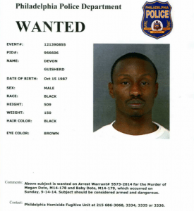 A wanted poster issued to Philadelphia patrol officers. Credit: Philadelphia Police