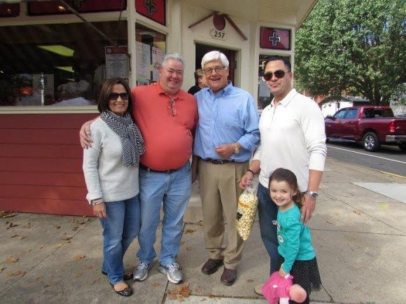 State Sen. Tomlinson (R-Bucks) with Borough Council President DiGuiseppe and family/