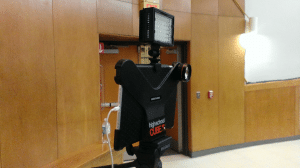 A camera system used to record the most recent school board meeting. Credit: Tom Sofield/LevittownNow.com