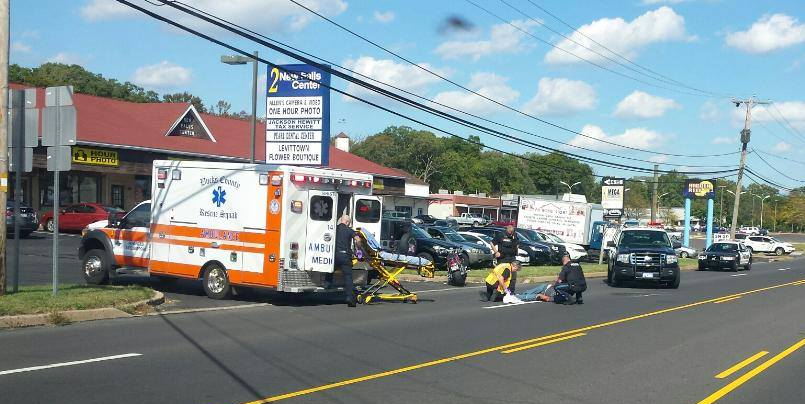 Man Hurt in New Falls Road Motorcycle Crash