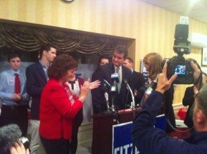 Congressman Mike Fitzpatrick Tuesday night. Credit: Amanda Kuehnle/LevittownNow.com
