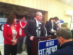 State Senator Chuck McIlhinney speaking in Dolyestown. Credit: Amanda Kuehnle/LevittownNow.com