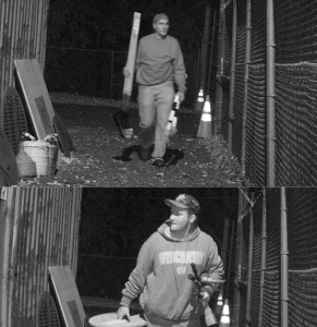 The two suspects in the thefts. Credit: PECO/Bristol Township Police