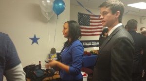 Strouse as results came in. Credit: Erich Martin/Levittownnow.com