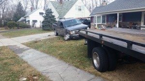 A photo reported to be of a vehicle damaged in the crash. Credit: Louis Carl Peggs Jr.