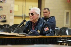 Levittown resident Charles Rother speaking before the board.  Credit: Tom Sofield/LevittownNow.com