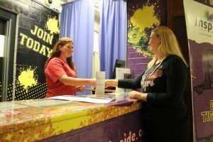 The student-run branch in service at Truman High School. 