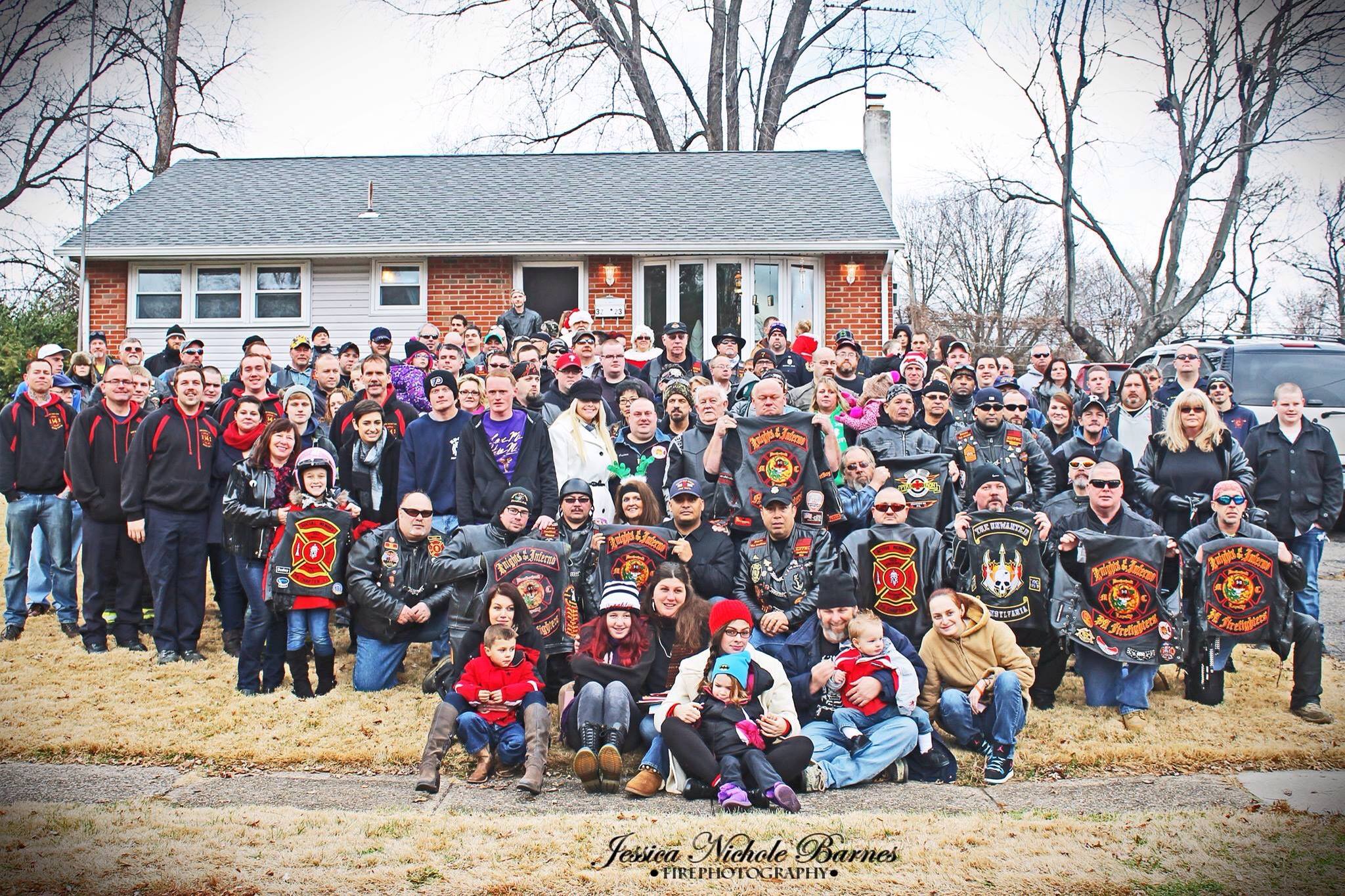 Motorcycle Club Delivers Unexpected Christmas To Family In Need