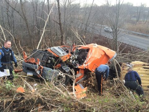 UPDATE: Tractor-Trailer Goes Off Road Into Wooded Embankment
