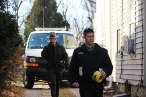 State troopers at the crime scene on New Year's Day. Credit: Tom Sofield/LevittownNow.com