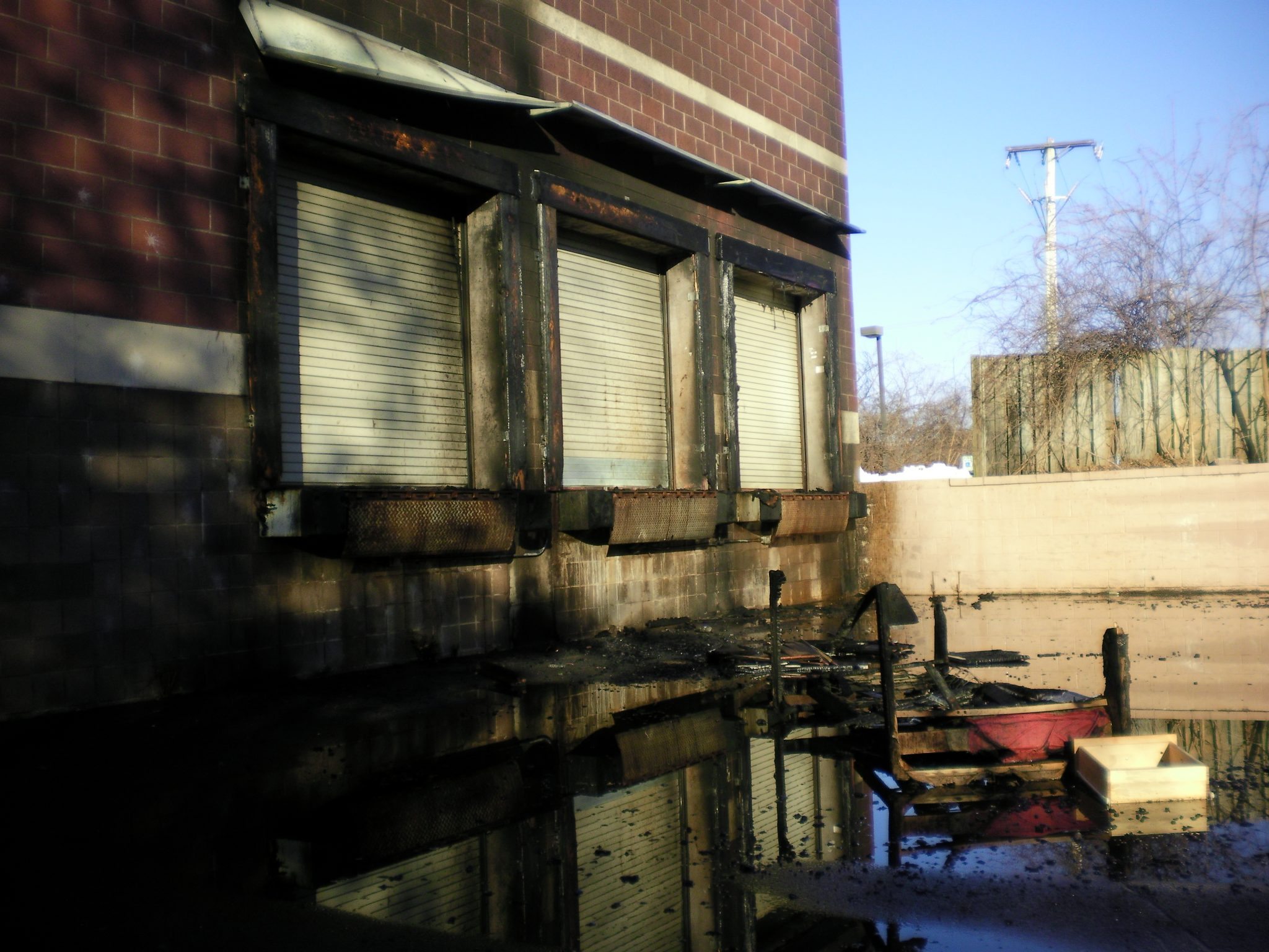 Couch Fire Behind Vacant Acme Draws Firefighters