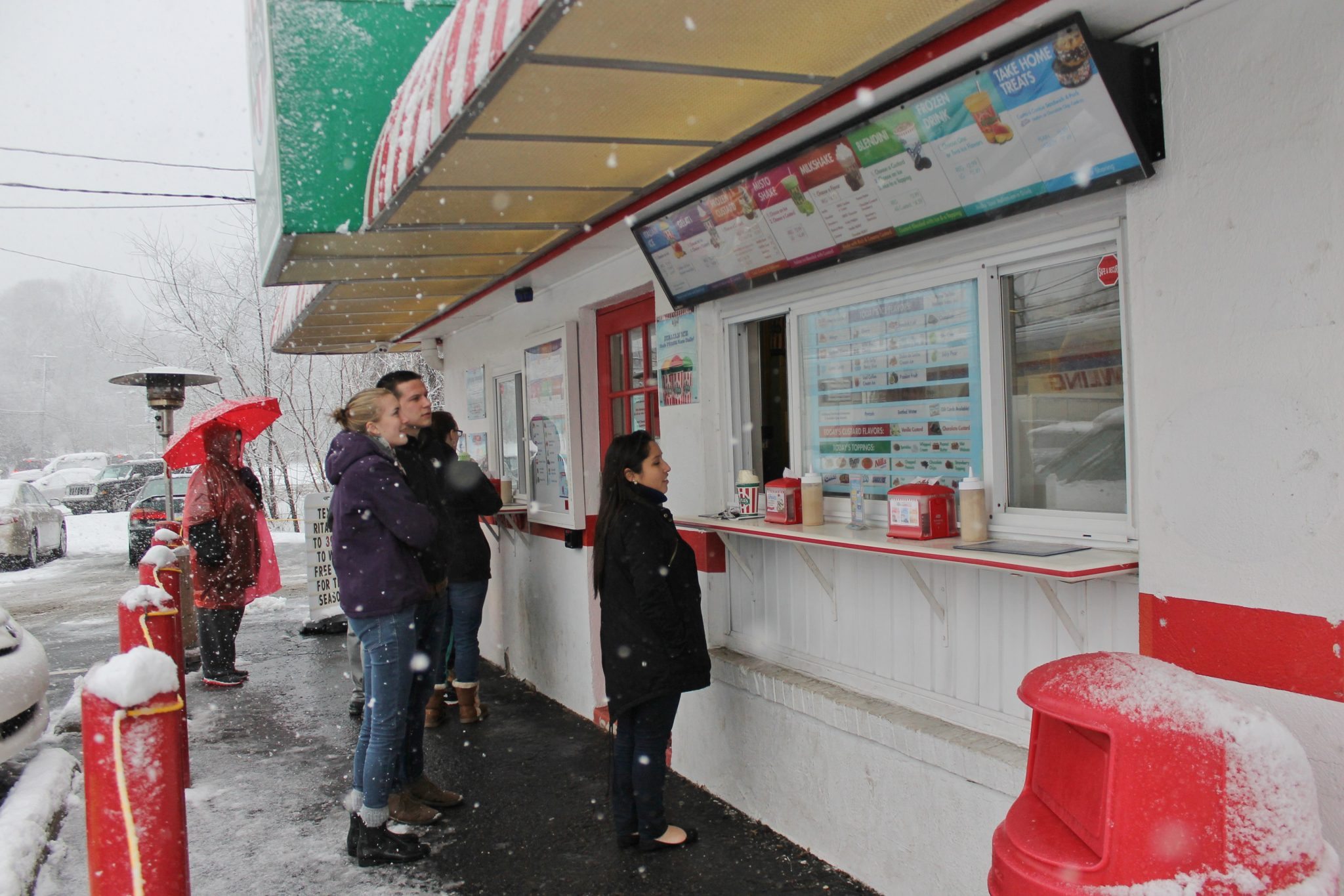 Snow Doesn’t Stop Water Ice Lovers