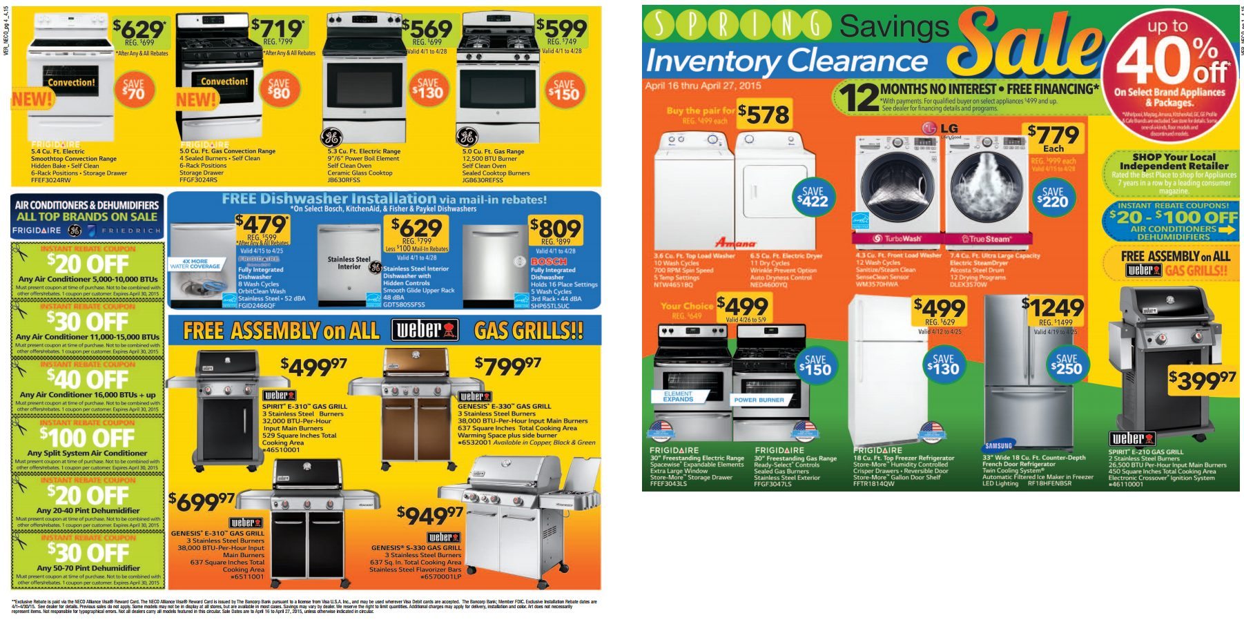 Spring Inventory Clearance Sale Happening At Blonder’s Discount Appliance Center