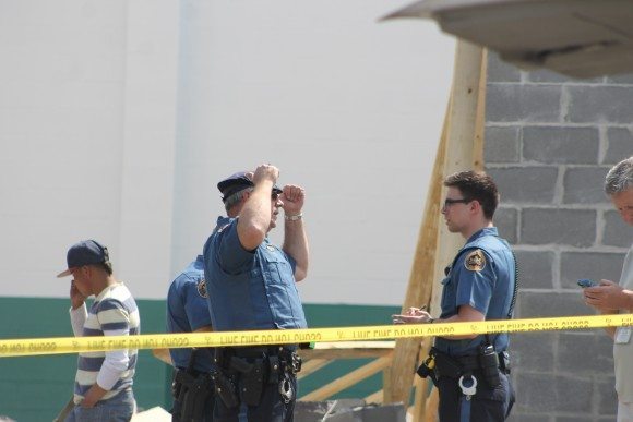 Police at the scene. Credit: Tom Sofield/LevittownNow.com