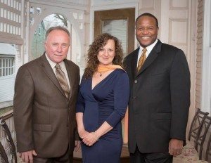 Pictured left to right: Councilman Joe Glasson, Vice President Amber Longhitano and Councilman Murray Bailey. Credit: Por Team Voters