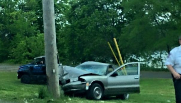 Man Falls Asleep At Wheel, Hits Pole