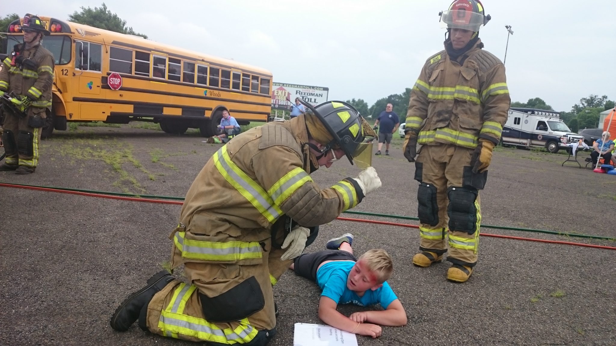 First Responders Gather To Train For Mass Casualty Crash