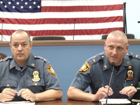 Lt. Hank Ward and Lt. Nelson Whitney. Credit: Amanda Kuehnle/LevittownNow.com