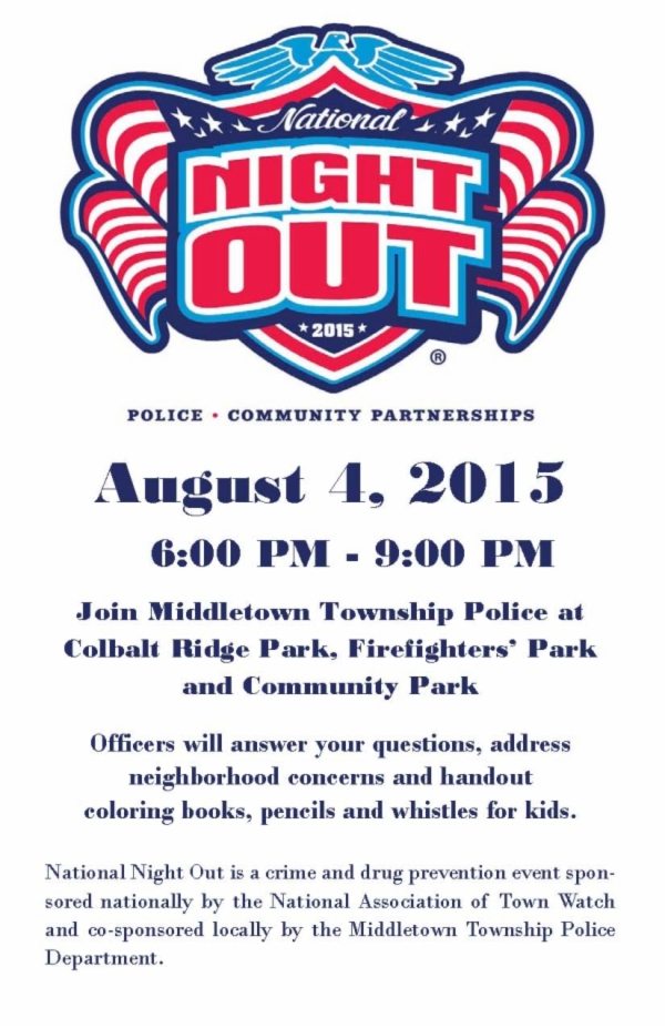 Middletown To Host National Night Out