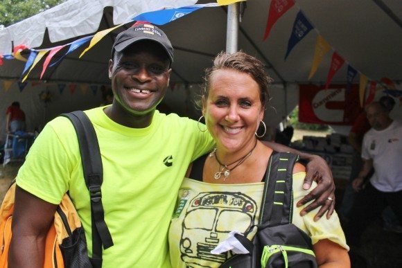 Kelley Tate and Jennifer Dredge at Thursday's event.  Credit: Tom Sofield/LevittownNow.com