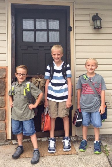 The Norris boys - 1st, 3rd, and 4th grades Credit: Courtney Norris