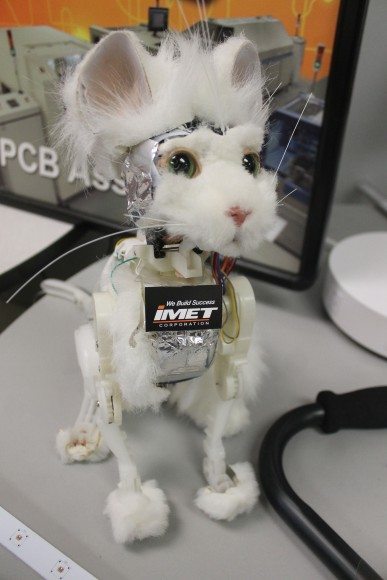 A toy cat made by IMET. The fur was removed for demonstration purposes.  Credit: Tom Sofield/LevittownNow.com