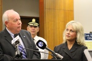 Bucks County commissioners Charley Martin, Diane Ellis-Marseglia. Credit: Tom Sofield/LevittownNow.com