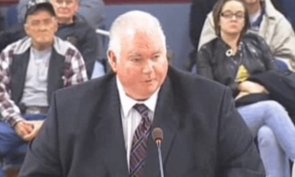 Bristol Township's manager speaking before council. Credit: Bristol Township