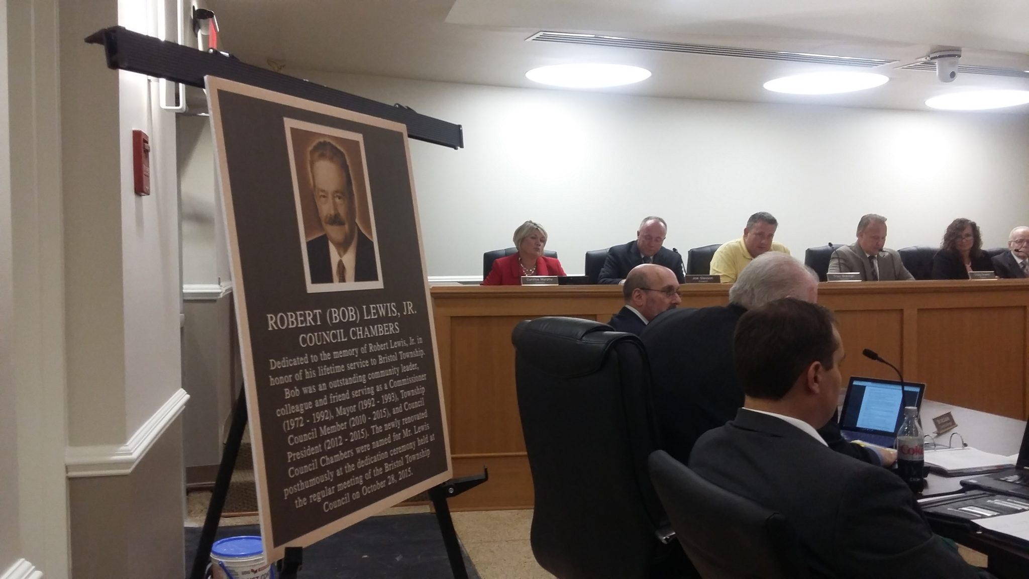 Bristol Twp. Names Chambers After Late Council President