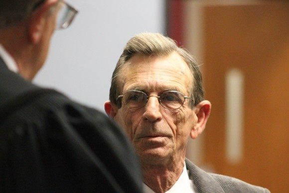 Board member Jerry Bachman being sworn in. Credit: Tom Sofield/LevittownNow.com