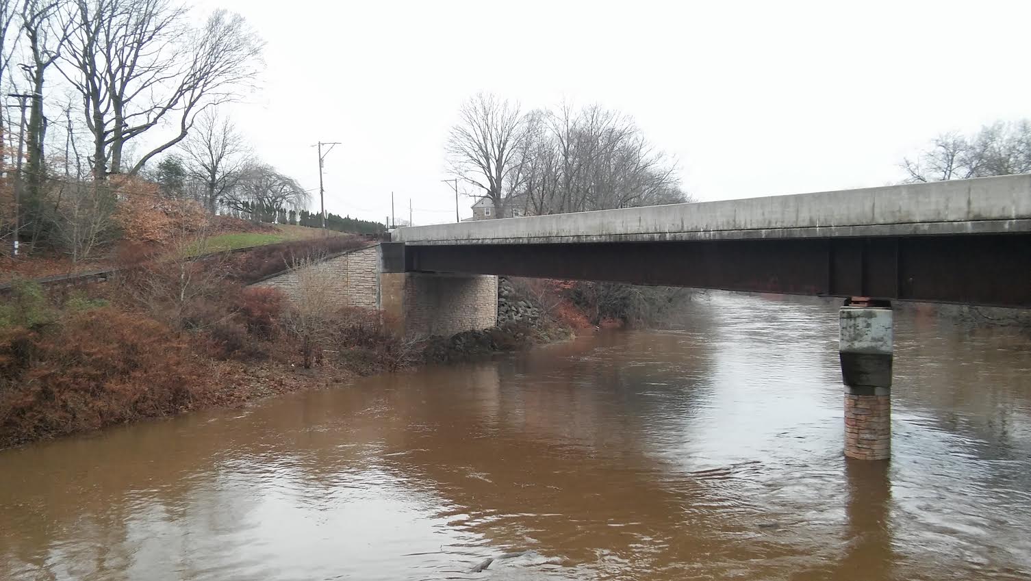 Rain Swells Neshaminy Creek