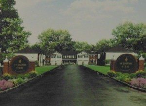 The inspiration for the townhomes behind the St. Michael the Archangel property. Credit: McGrath Homes
