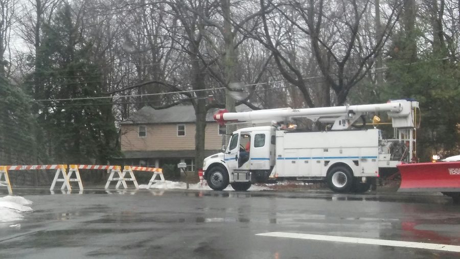 Downed Tree Limb Causes Power Outage, Road Closure