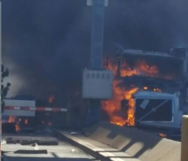 Crews Work Through Afternoon To Clear Fire Damage On Turnpike