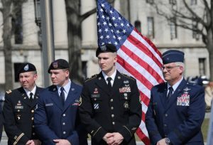 Military officials at a recent event to announce the program.  Credit: State of PA