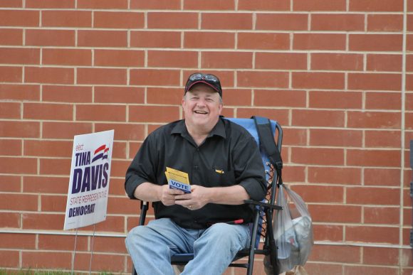 Bristol Township Councilman Howard Allen outside Mill Creek Elementary School. Credit: Tom Sofield/LevittownNow.com
