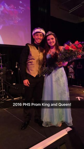 Prom Queen and King Kayley Nagle and Howie Ly Credit: Pennsbury School District