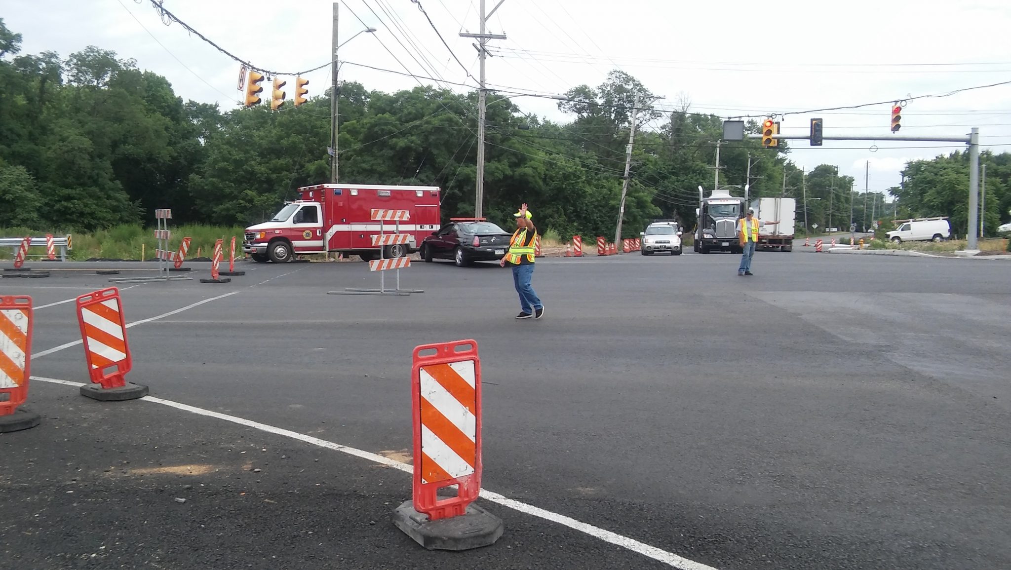 Route 13 Closed By Downed Wires, Brush Fire