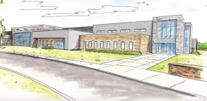 A rendering of the completed new school. Credit: Neshaminy School District