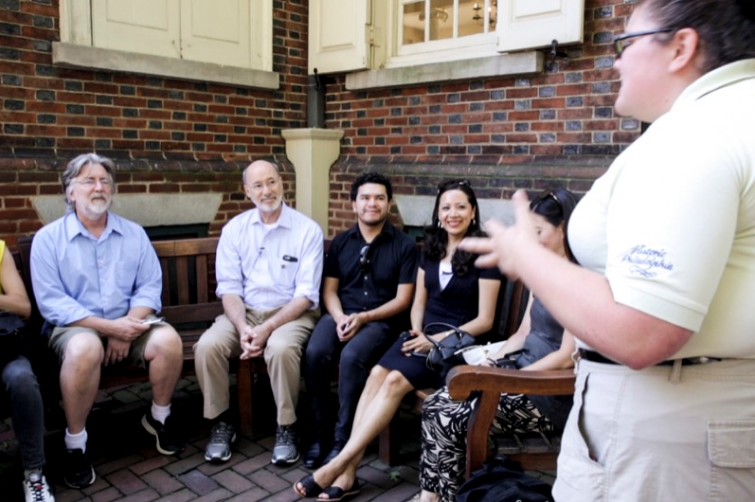 Gov. Tom Wolf Tours Historic Sites As DNC Comes To Philly