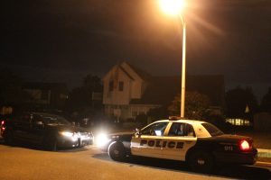 Police along Canal Road in Levittown. Credit: Tom Sofield/LevittownNow.com