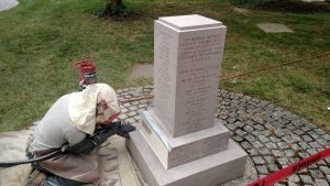 The names being added to the memorial. Credit: County of Bucks