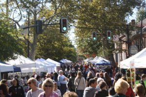 The streets lined for Historic Bristol Day.  Credit: Erich Martin/Levittownnow.com