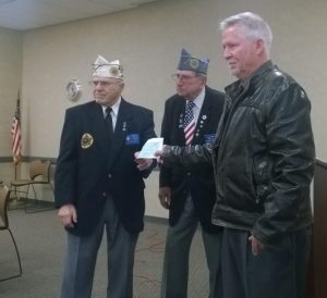 Norm Schnitzer and Lou Abramson of the Jewish War Veterans Association of Bucks County and Dan Fraley of Bucks County Veterans Affairs Director Dan Fraley. Credit: County of Bucks