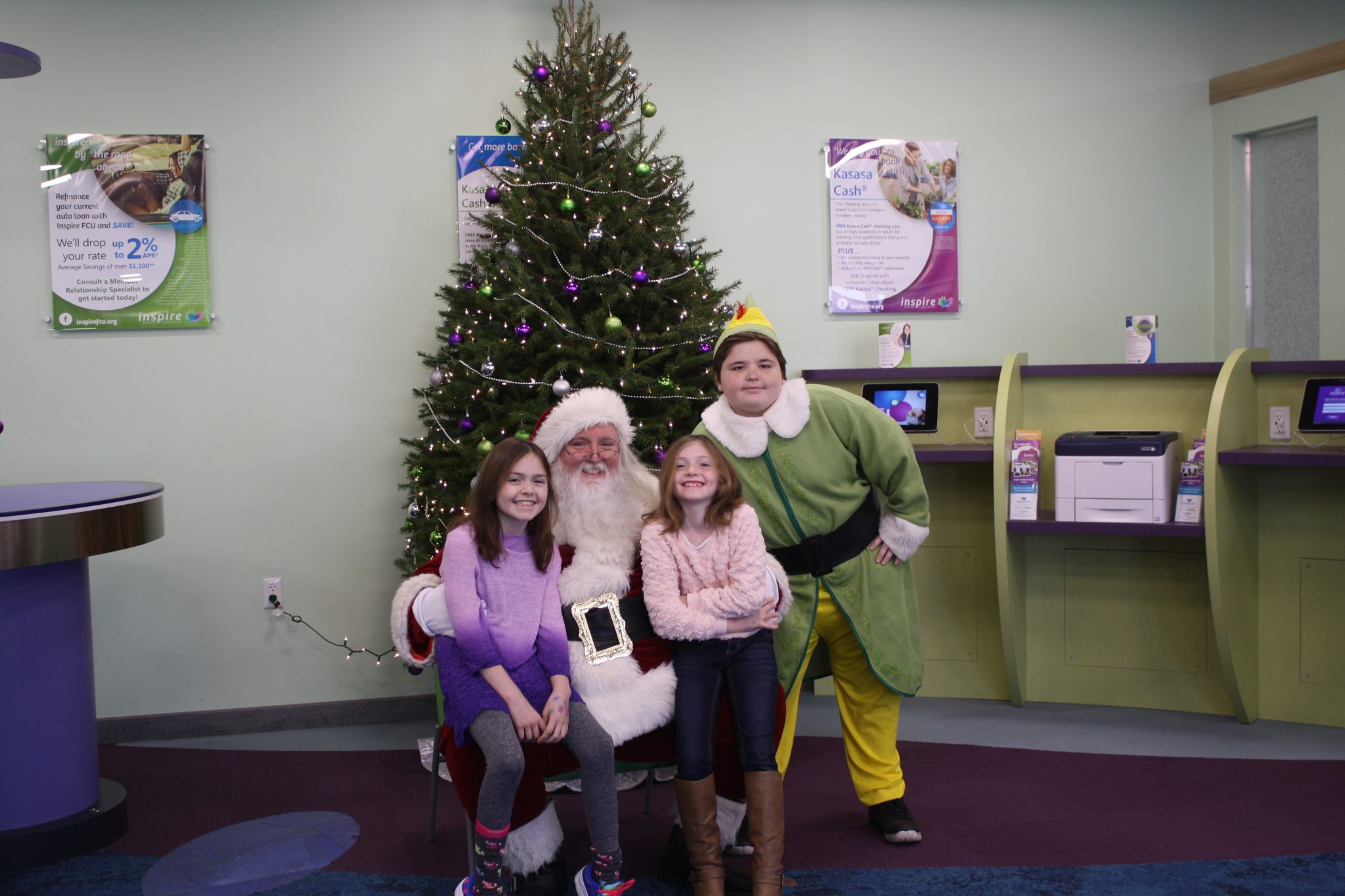 Santa Makes Stop At Credit Union Branch