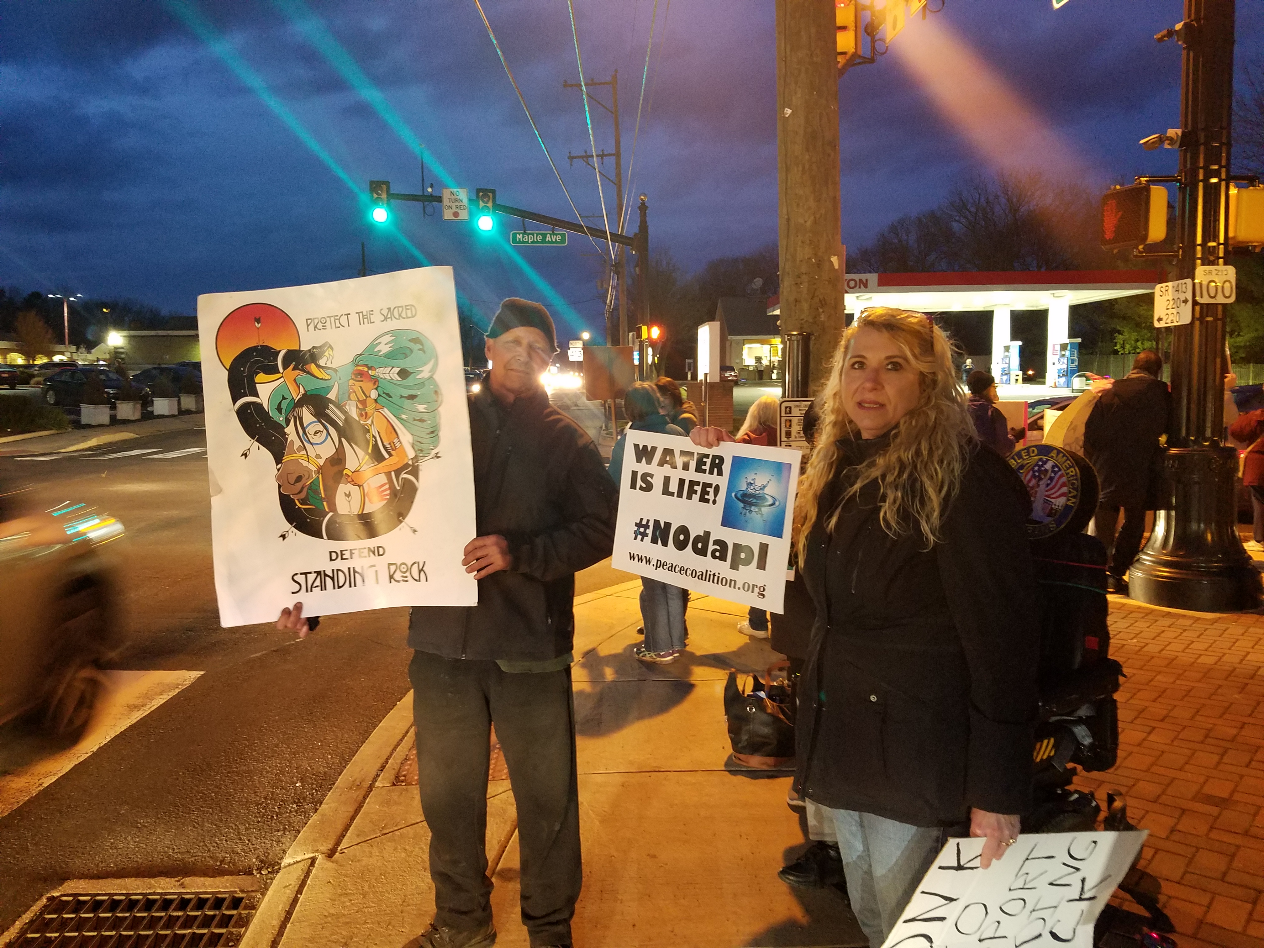 Activists Gather To Protest Trump’s Pipeline Executive Order