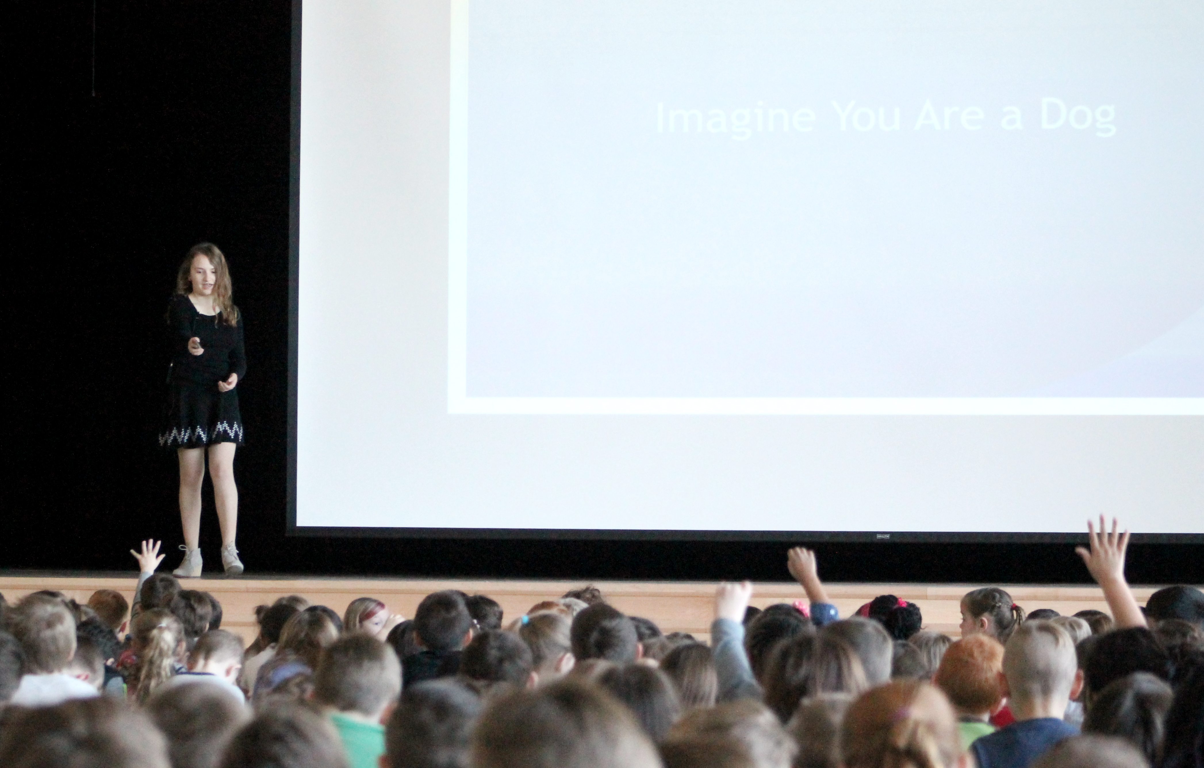 Elementary School Students Hear From 14-Year-Old Author