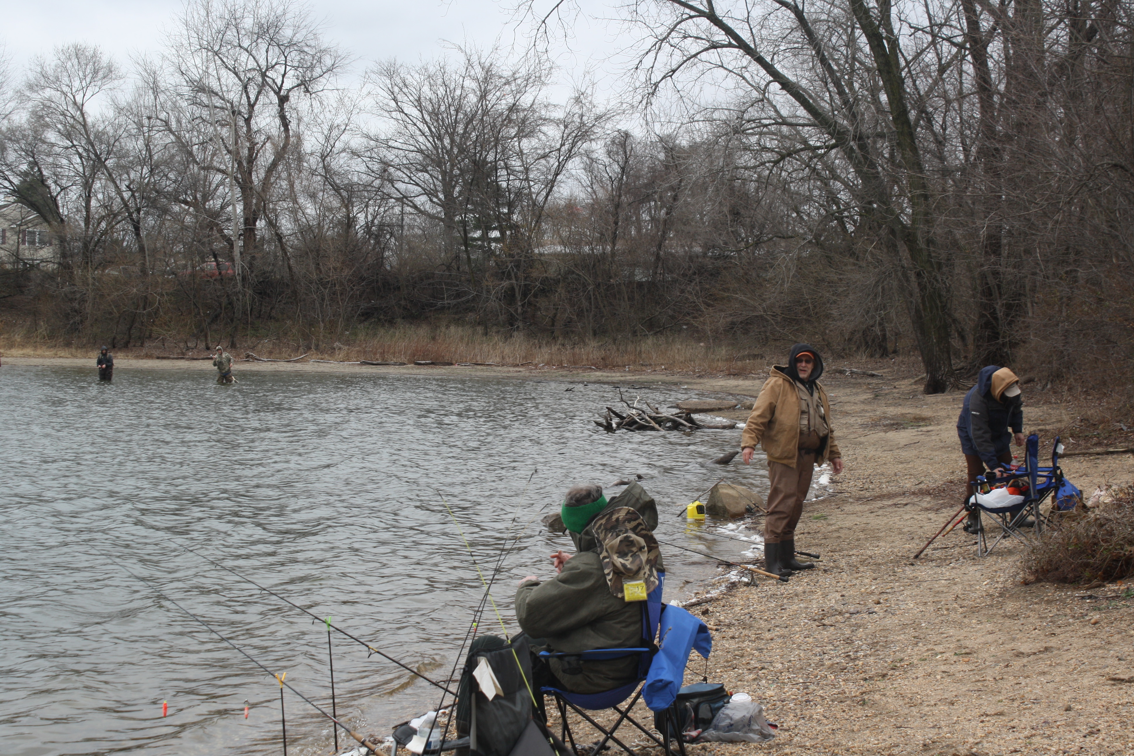 Rain Swells Waterways But Anglers Persist