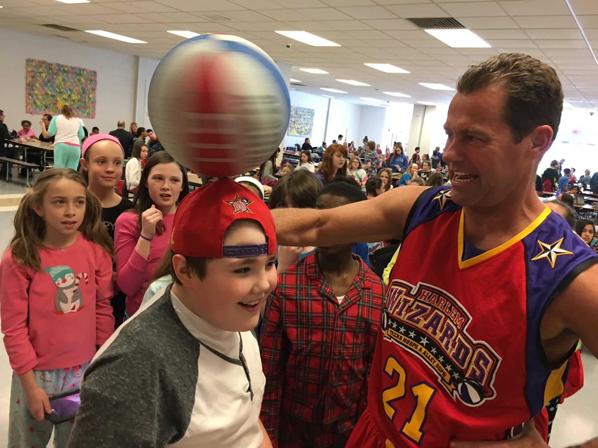 Harlem Wizards Ballers Show Off Skills To Neshaminy Students